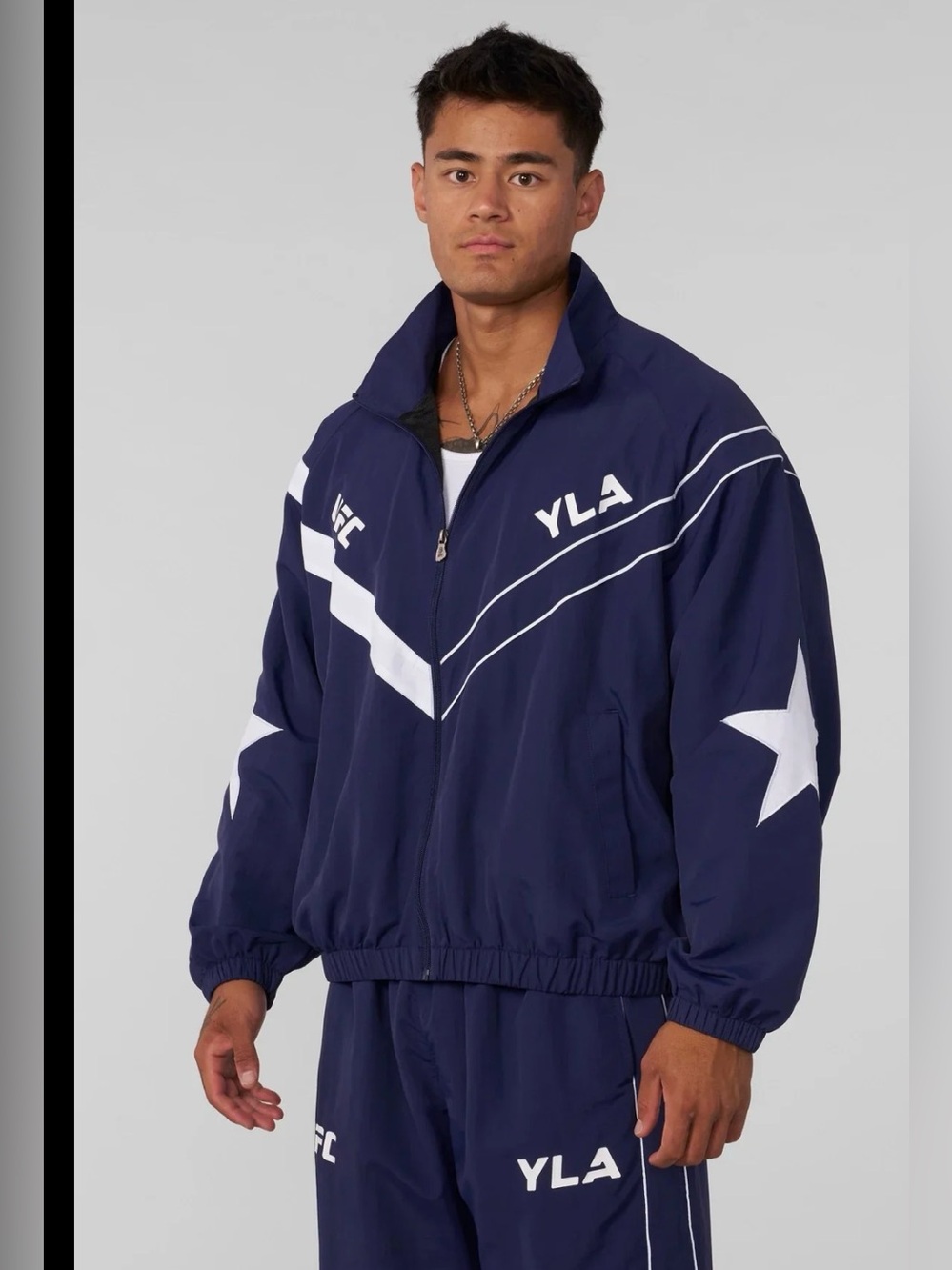 YoungLA UFC Tracksuit Jacket Men’s Blue , XL